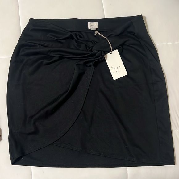 A New Day Dresses & Skirts - A New Day Black Wrap Mini Skirt for Cocktail